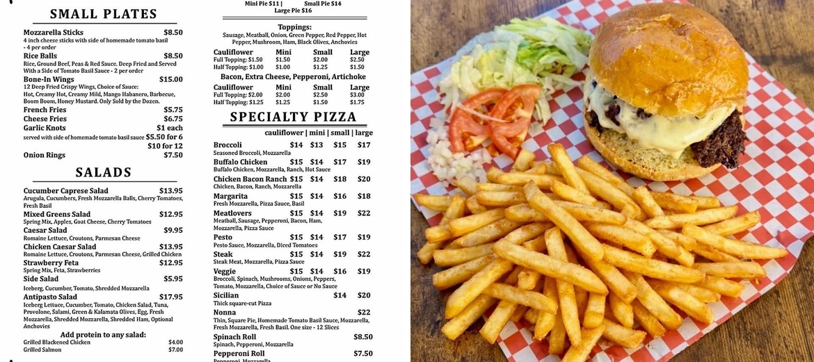 Cesare's Kitchen Menu
